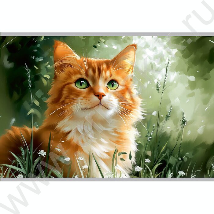 Альбом д/рисования 40л "Котики в траве" /лен/ ассорти | Фото 5