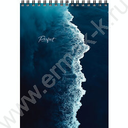 Блокнот  80л А5 спираль "Синее море-1" ассорти NEW | Фото 2