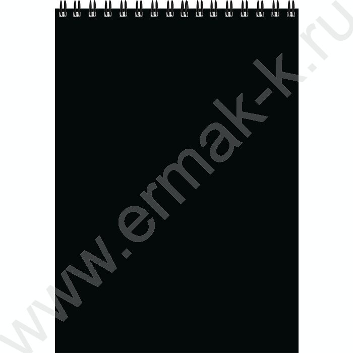 Блокнот  80л А5 спираль "Чёрный цвет-5" ассорти | Фото 5
