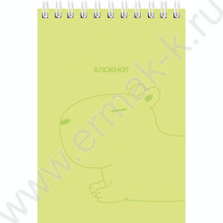 Блокнот  40л А6 спираль "Нежная капибара" ассорти NEW | Фото 5