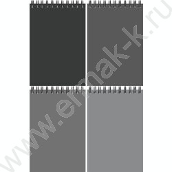 Блокнот  40л А6 спираль "Оттенки серого" ассорти NEW | Фото 1