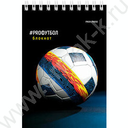 Блокнот  40л А6 спираль "Разные футбольные мячи-5" ассорти NEW | Фото 2