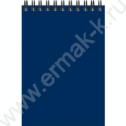 Блокнот  40л А6 спираль "Фактурный синий" ассорти NEW | Фото 4