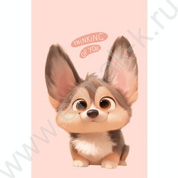 Блокнот  48л А7 склейка "Маленький корги-2" NEW | Фото 3