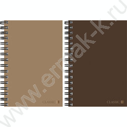 Зап. книжка  80л А6 спираль "Оттенки коричневого" NEW | Фото 1