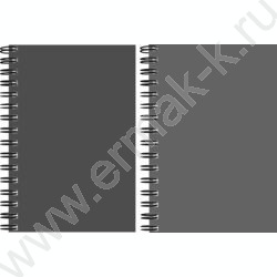 Зап. книжка  80л А6 спираль "Серая обложка" NEW | Фото 1