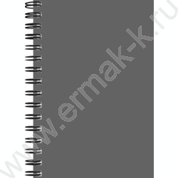 Зап. книжка  80л А6 спираль "Серая обложка" NEW | Фото 2