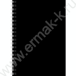 Зап. книжка  80л А6 спираль "Чёрная обложка" NEW | Фото 1