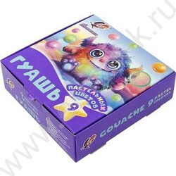 Гуашь   9цв пастельные 15мл "Фантазия" NEW | Фото 3