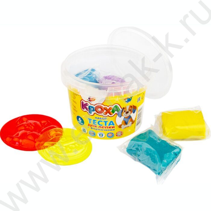 Тесто д/лепки   6цв 330г с формочками | Фото 3