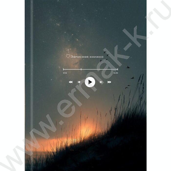 Зап. книжка  80л А5 тв.обл. "Природа и музыка-1" /глянец/лен/ | Фото 2
