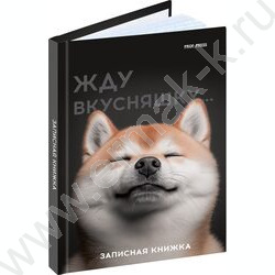 Зап. книжка  48л А6 тв.обл. "Милый забавный пёс" /глянец/лен/ NEW | Фото 1