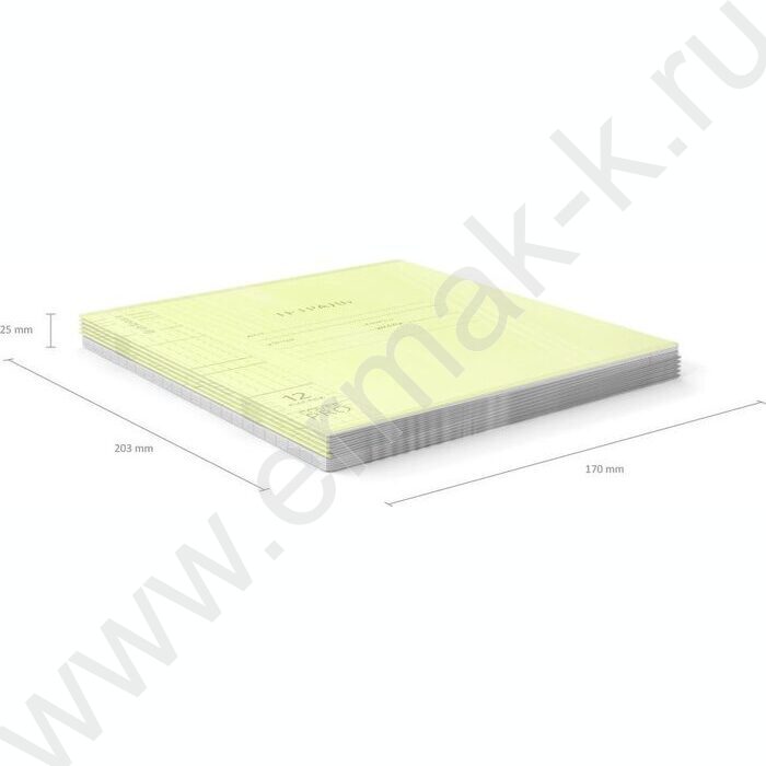 Тетрадь  12л клетка с пластиковой обложкой "Классика CoverPrо Neon" /желтый NEW | Фото 5
