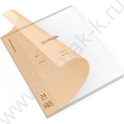 Тетрадь  24л клетка с пластиковой обложкой "Классика CoverPrо Neon" /оранжевый NEW | Фото 1