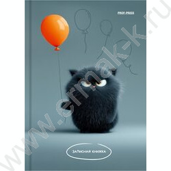 Зап. книжка  64л А6 тв.обл. "Угрюмый котик" /глянец/ NEW | Фото 2