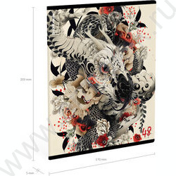 Тетрадь  48л клетка "Ink Style" /ассорти NEW | Фото 8