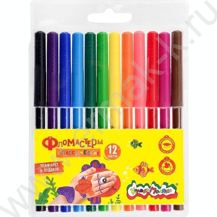 Фломастеры  12цв Каляка-Маляка /блистер | Фото 1