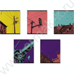 Тетрадь  48л клетка "Flash" /печать пантоном /ассорти NEW | Фото 1