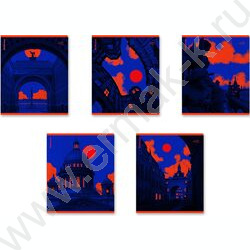 Тетрадь  48л клетка "Neonsburg" /печать пантоном /ассорти NEW | Фото 1