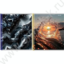 Тетрадь  96л клетка/спираль "Крупные планы природы" ассорти NEW | Фото 1