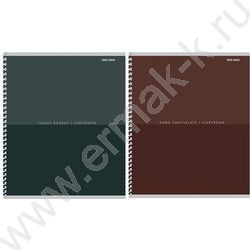 Тетрадь  96л клетка/спираль "Минимализм в тёмных тонах-1" ассорти NEW | Фото 1