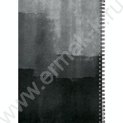 Тетрадь  96л А4 клетка/спираль "Минимализм в тёмных тонах" /тиснение холст/ NEW | Фото 4