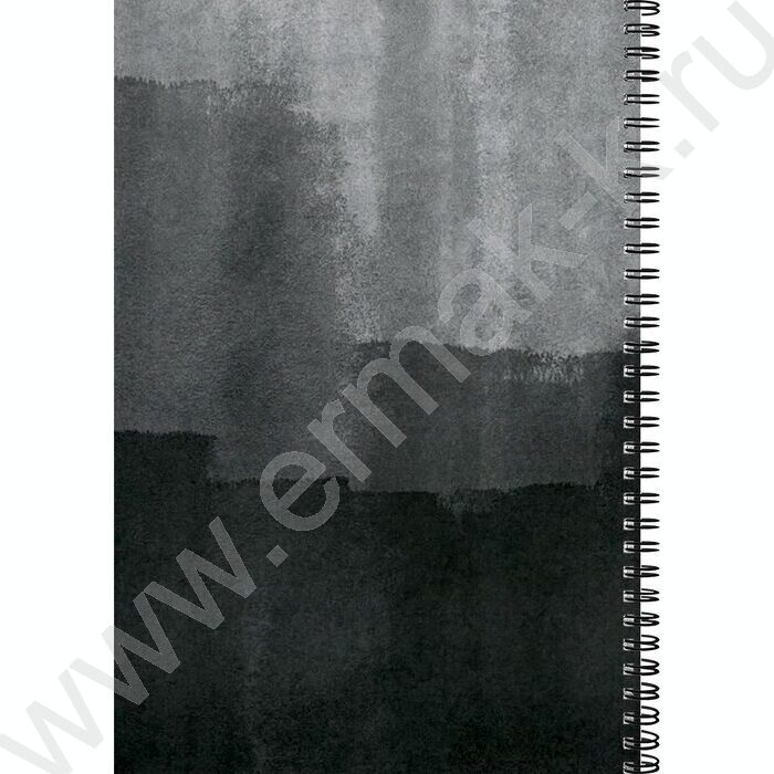 Тетрадь  96л А4 клетка/спираль "Минимализм в тёмных тонах" /тиснение холст/ | Фото 4