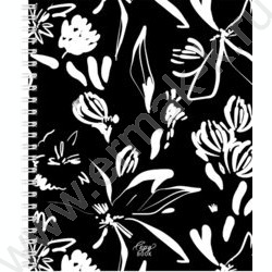 Тетрадь  48л клетка/спираль "В чёрно-белом стиле" /мат.лам/ ассорти NEW | Фото 3