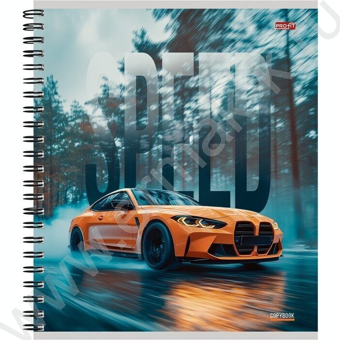 Тетрадь  80л клетка/спираль "Автомобили и природа" ассорти | Фото 2