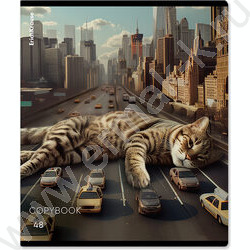 Тетрадь  48л клетка "Big City Cats" /глянц.лам. /ассорти NEW | Фото 7