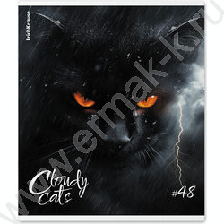 Тетрадь  48л клетка "Cloudy Cats" /мат.лам. /ассорти NEW | Фото 2
