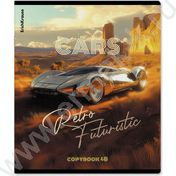 Тетрадь  48л клетка "Retro Cars" /мат.лам. /ассорти NEW | Фото 2