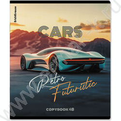 Тетрадь  48л клетка "Retro Cars" /мат.лам. /ассорти NEW | Фото 5