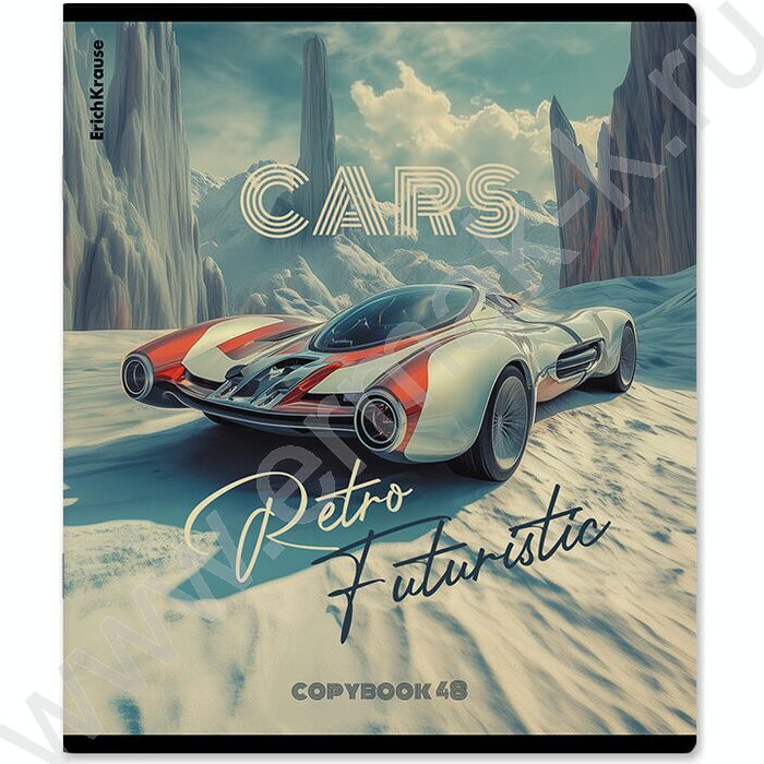 Тетрадь  48л клетка "Retro Cars" /мат.лам. /ассорти | Фото 6