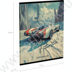 Тетрадь  48л клетка "Retro Cars" /мат.лам. /ассорти NEW | Фото 8