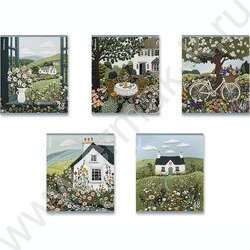 Тетрадь  48л клетка "Fancy Field" /твин-лак /ассорти NEW | Фото 1