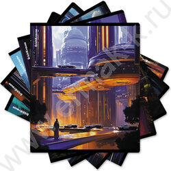 Тетрадь  48л клетка "Futuristic" /твин-лак /ассорти NEW | Фото 9