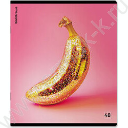 Тетрадь  48л клетка "Glow Food" /мат.лам. + выбор. УФ-лак /ассорти NEW | Фото 4