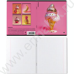 Тетрадь  48л клетка "Glow Food" /мат.лам. + выбор. УФ-лак /ассорти NEW | Фото 7