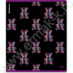 Тетрадь  48л клетка "Jelly Bear" /метал.лам. /ассорти NEW | Фото 2