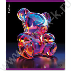 Тетрадь  48л клетка "Jelly Bear" /метал.лам. /ассорти NEW | Фото 5