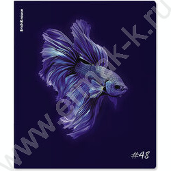 Тетрадь  48л клетка "Indigo" /лам. soft-touch + выбор. УФ-лак /ассорти NEW | Фото 2