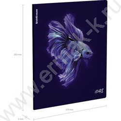 Тетрадь  48л клетка "Indigo" /лам. soft-touch + выбор. УФ-лак /ассорти NEW | Фото 8