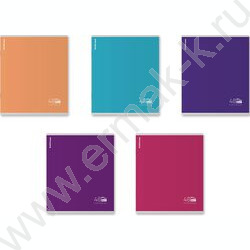 Тетрадь  48л клетка "FL" /лам. soft-touch + выбор. УФ-лак /ассорти NEW | Фото 1