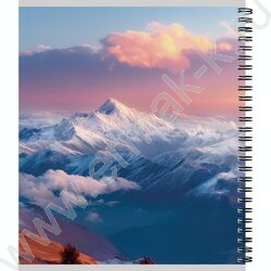 Тетрадь  96л клетка/спираль "Красивые горы-1" ассорти NEW | Фото 5