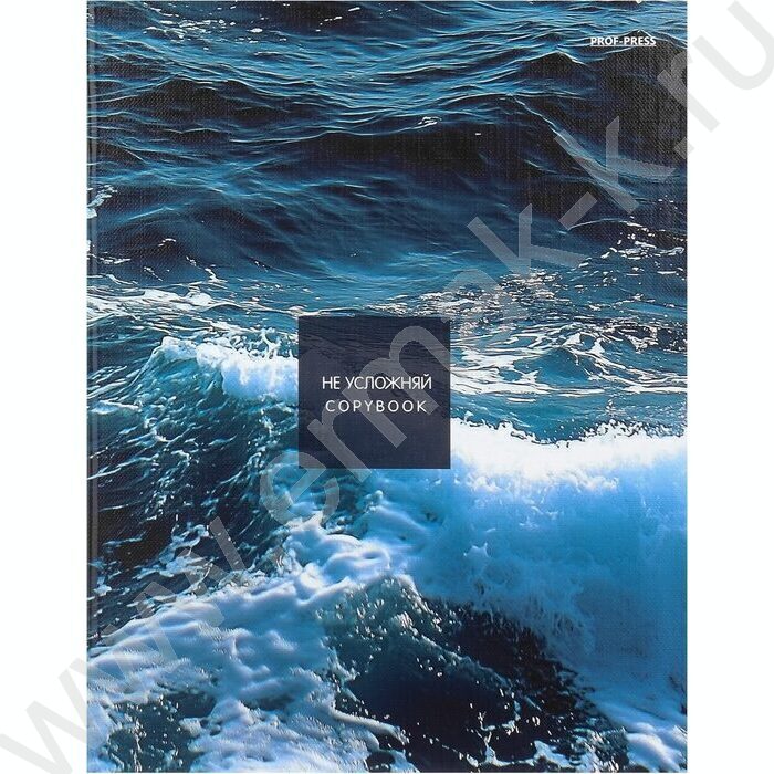 Тетрадь  80л клетка/кольца "Не усложняй" /глянец/лён | Фото 2