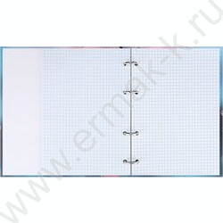 Тетрадь  80л клетка/кольца "Нежная сакура" /глянец/лён NEW | Фото 3