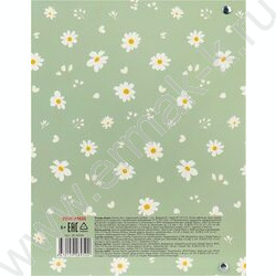 Тетрадь  80л клетка/кольца "Цветочный паттерн-15" /глянец/лён NEW | Фото 5