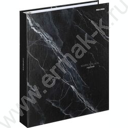 Тетрадь  80л клетка/кольца "Чёрный мрамор-15" /глянец/лён NEW | Фото 1