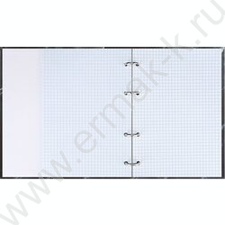 Тетрадь  80л клетка/кольца "Чёрный мрамор-15" /глянец/лён NEW | Фото 3